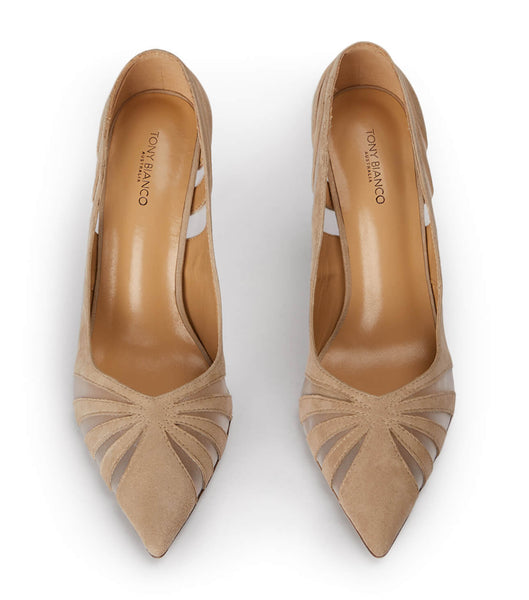 Pink Tony Bianco Arrow Blush Suede 10.5cm Court Shoes | SZAVO80855