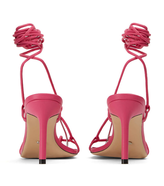 Pink Tony Bianco Clarity Acid Pink 8.5cm Strappy Heels | AZAWC66475