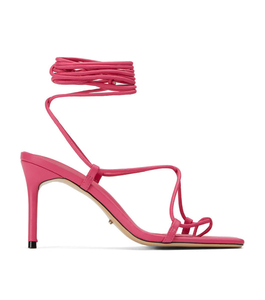 Pink Tony Bianco Clarity Acid Pink 8.5cm Strappy Heels | AZAWC66475