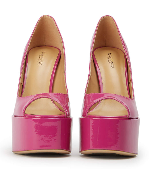 Pink Tony Bianco Jolee Berry Patent 15cm Stiletto Heels | BZASD77605