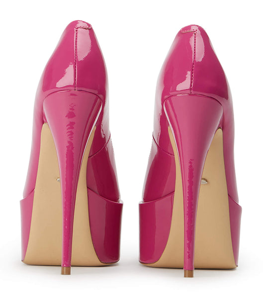 Pink Tony Bianco Jolee Berry Patent 15cm Stiletto Heels | BZASD77605