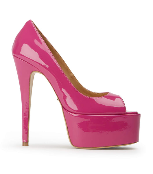 Pink Tony Bianco Jolee Berry Patent 15cm Stiletto Heels | BZASD77605