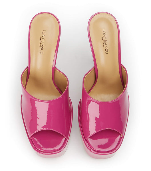 Pink Tony Bianco Jordyn Berry Patent 15cm Platform Shoes | ZAICD70136