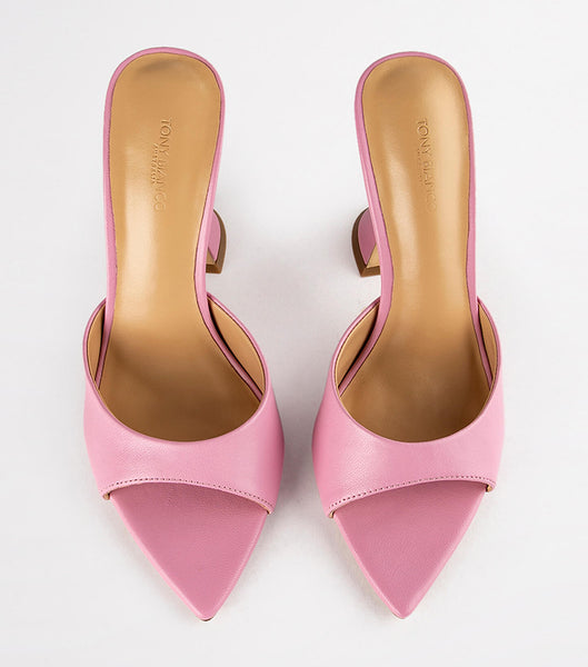 Pink Tony Bianco Marcel Musk Nappa 10.5cm Event Heels | YZAVQ81891