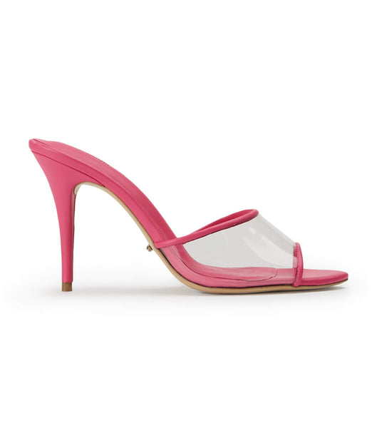 Pink Tony Bianco Riana Clear Vinylite/Acid Pink 9.5cm Stiletto Heels | ZAQCS88406