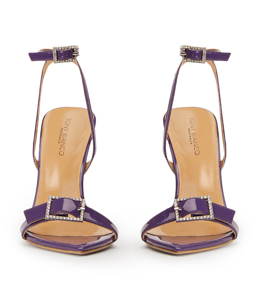 Purple Tony Bianco Mopsy Orchid Patent 10.5cm Event Heels | QZAWA67196