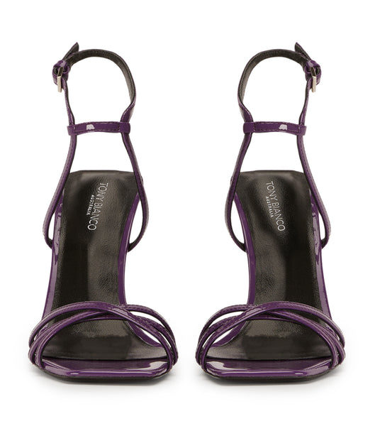 Purple Tony Bianco Nomad Orchid Patent 10.5cm Strappy Heels | SZANY80266