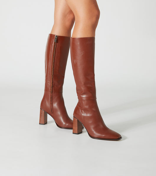 Red Tony Bianco Rylee Rust Venice 8.5cm Heeled Boots | XZABH92523