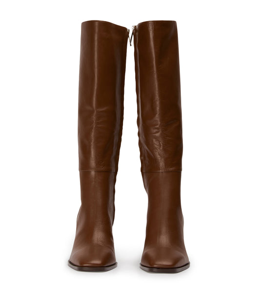 Red Tony Bianco Rylee Rust Venice 8.5cm Knee High Boots | ZAQCS16114