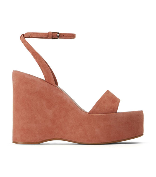 Rose Tony Bianco Vesna Rose Suede 13cm Wedges | GZAEC98187