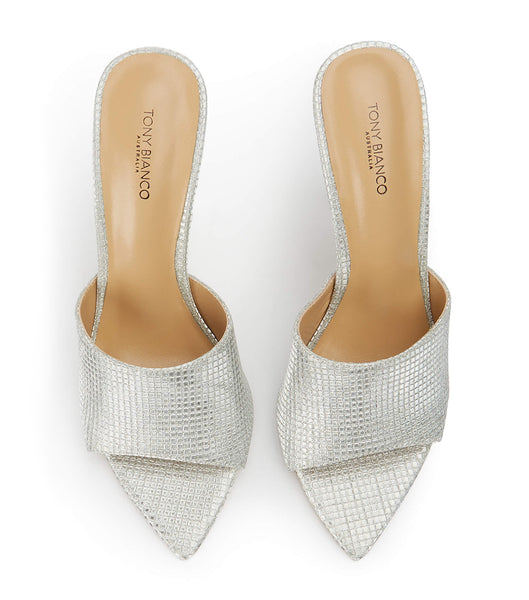 Silver Tony Bianco Marley Silver Aura 10.5cm Bridal Heels | XZABH51999