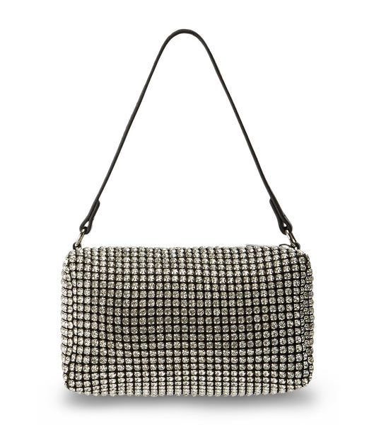 Silver Tony Bianco Moma Clear Crystal Mini Handbags Accessories | ZZANQ84557