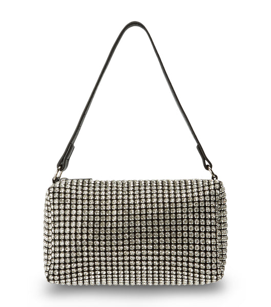 Silver Tony Bianco Moma Clear Crystal Mini Handbags Accessories | ZZANQ84557