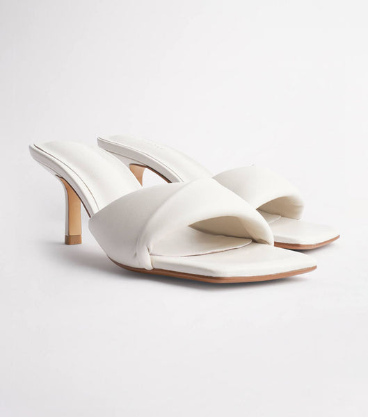 White Tony Bianco Alexa Dove Nappa 6.5cm Event Heels | SZANY65134