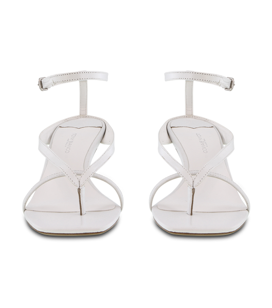 White Tony Bianco Becca White Sheep Nappa 7.5cm Bridal Heels | PZAQX26312