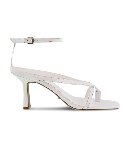 White Tony Bianco Becca White Sheep Nappa 7.5cm Bridal Heels | PZAQX26312