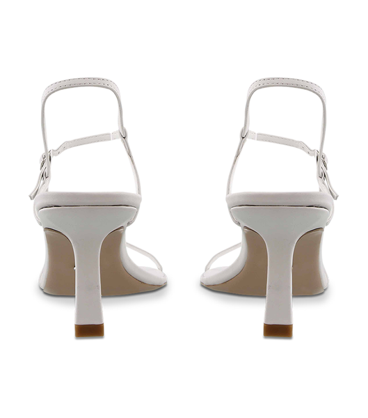 White Tony Bianco Caprice White Kid 7cm Stiletto Heels | DZAVO63878