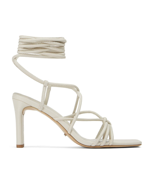 White Tony Bianco Cyndi Dove Nappa 8.5cm Block Heels | ZAJZR20723