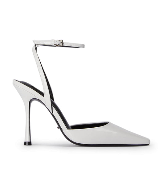 White Tony Bianco Eden White Hi Shine 10.5cm Stiletto Heels | LZASX91315