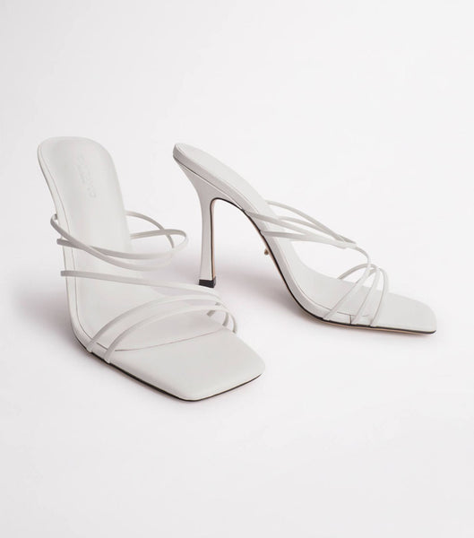 White Tony Bianco Foxie White Kid 10.5cm Bridal Heels | ZADFL47899