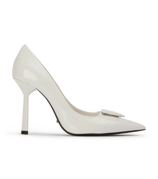 White Tony Bianco Gema White Hi Shine 10cm Court Shoes | QZAUV23350