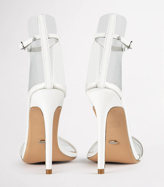 White Tony Bianco Kosumi Milk Denver 11cm Stiletto Heels | ZAJBT76855