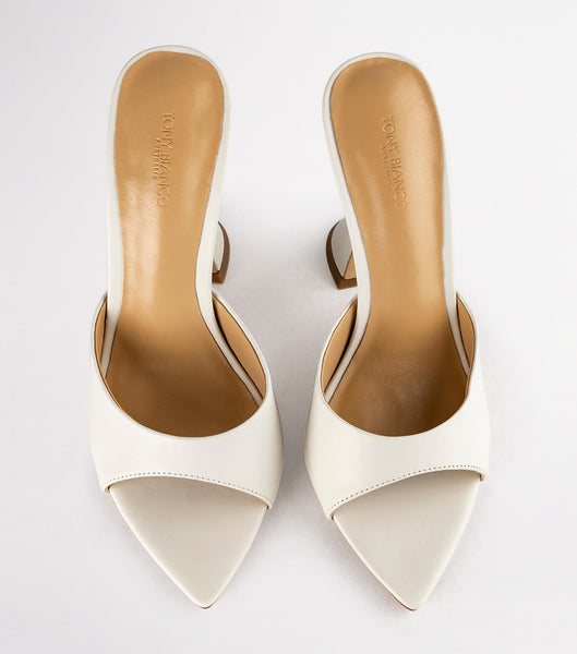 White Tony Bianco Marcel Dove Nappa 10.5cm Event Heels | ZACVG18419