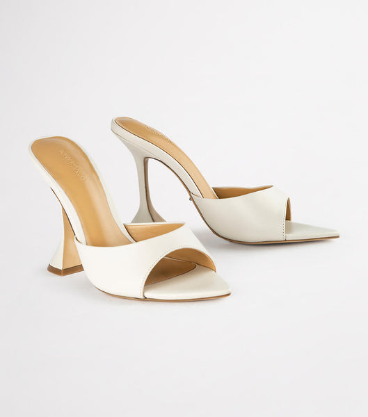 White Tony Bianco Marcel Dove Nappa 10.5cm Event Heels | ZACVG18419