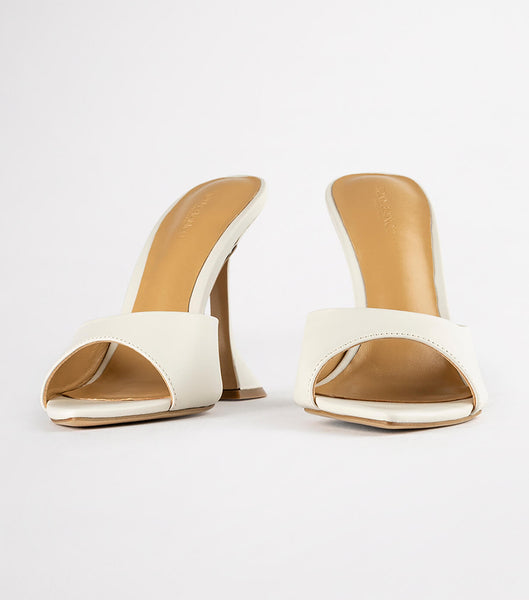 White Tony Bianco Marcel Dove Nappa 10.5cm Event Heels | ZACVG18419