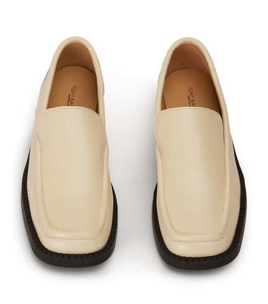 White Tony Bianco Teddy Ecru Venice 4cm Loafers | ZAXBR92497