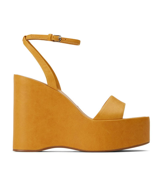 Yellow Tony Bianco Vesna Cantelope Antiq 13cm Platform Shoes | MZAHR23451