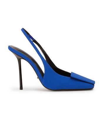 Azure Tony Bianco Rue Azure Crepe 10.5cm Stiletto Heels | QZAUV79017