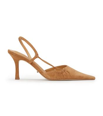 Beige Tony Bianco Sakai Butterscotch Suede 8cm Event Heels | ZADFL44956