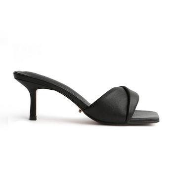 Black Tony Bianco Alexa Black Nappa 6.5cm Bridal Heels | GZAUC29821