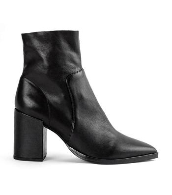 Black Tony Bianco Brazen Black Luxe 8.5cm Heeled Boots | DZAVO55147