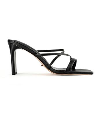 Black Tony Bianco Classic Black Nappa 8.5cm Low Heels | TZAWZ47875