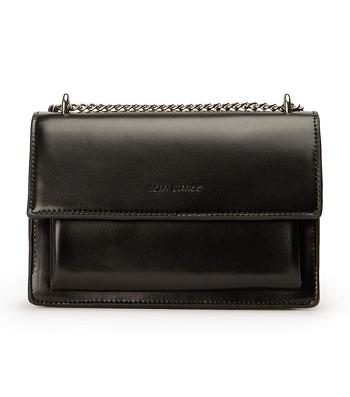 Black Tony Bianco Desire Black Leather Cross Body Bag Accessories | ZANZX83580