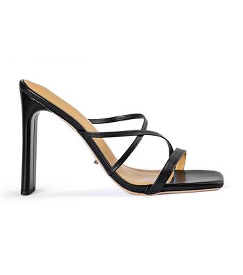 Black Tony Bianco Fior Black Kid 11cm Strappy Heels | ZAJBT25397