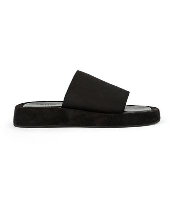 Black Tony Bianco Isabel Black Magic 1.5cm Flat Sandals | TZAWZ61370