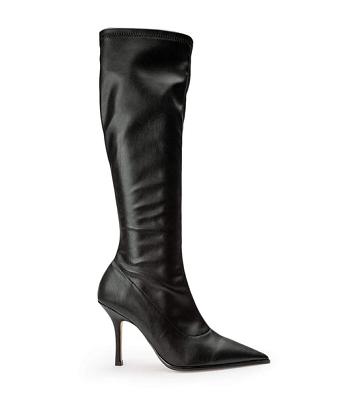 Black Tony Bianco Knight Black Venezia 9.5cm Heeled Boots | LZATR24348