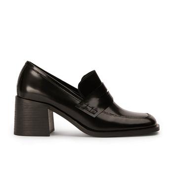 Black Tony Bianco Lomax Black Hi Shine 6.5cm Loafers | ZADYB45476