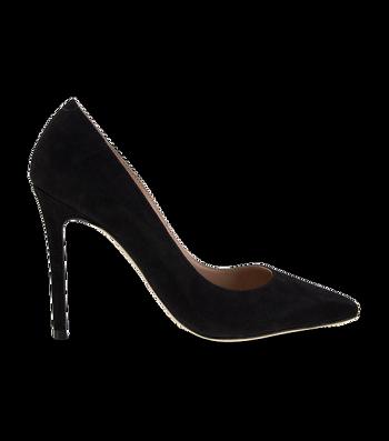 Black Tony Bianco Lotus Black Kid Suede 10.3cm Event Heels | ZAJBT21779