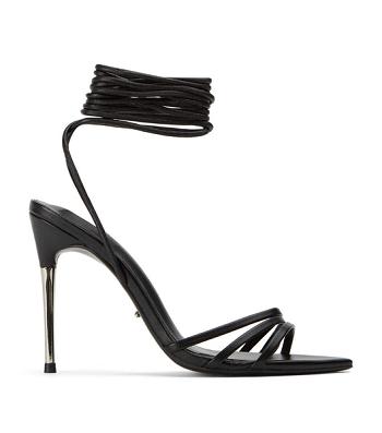 Black Tony Bianco Mavis Black Nappa 10.5cm Stiletto Heels | ZAQAV48560