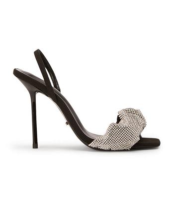 Black Tony Bianco Nixon Crystal/Black 10.5cm Bridal Heels | AZADF58484