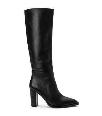 Black Tony Bianco Skyla Black Como 9cm Heeled Boots | ZANEJ56016