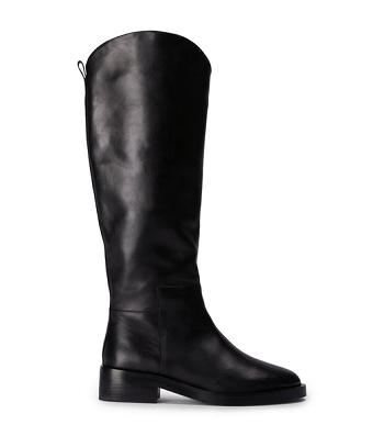 Black Tony Bianco Tyler Black Como 4cm Knee High Boots | UZATG24100