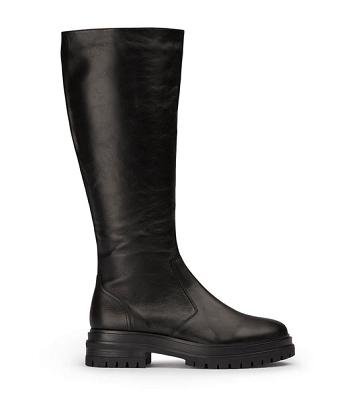 Black Tony Bianco Wanda Black Venice 4.5cm Mid Calf Boots | SZANY51031