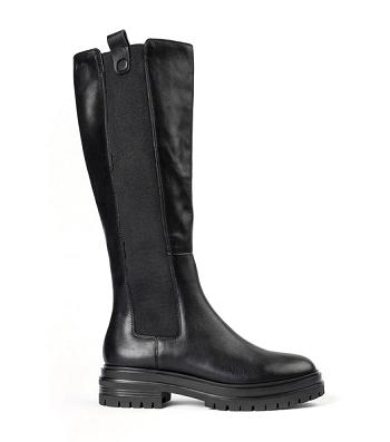 Black Tony Bianco Winx Black Venice 4.5cm Heeled Boots | QZAWA22266