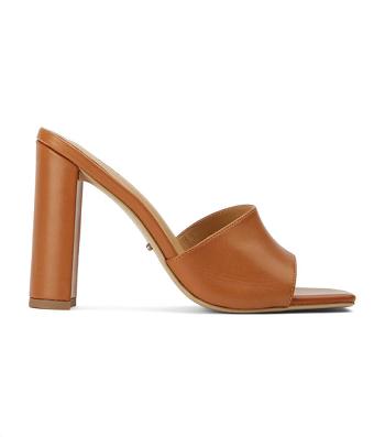 Brown Tony Bianco Farani Tan Como 10.5cm Block Heels | ZAEAH62250