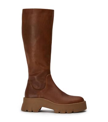 Brown Tony Bianco Rage Cognac 5.5cm Mid Calf Boots | ZACIF76550